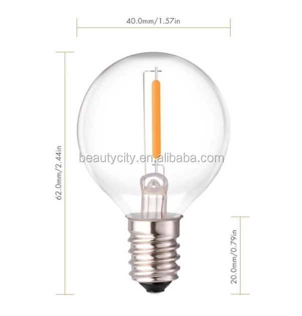 4W 220V Tubular Bulb Retro Tungsten Filament Incandescent Lamp Retro Filament Bulb E27 LED AC 60 E12 Bulb Lights 5W -20 - 40 0.5