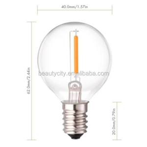 4W 220V Tubular Bulb Retro Tungsten Filament Incandescent Lamp Retro Filament Bulb E27 LED AC 60 E12 Bulb Lights 5W -20 - 40 0.5