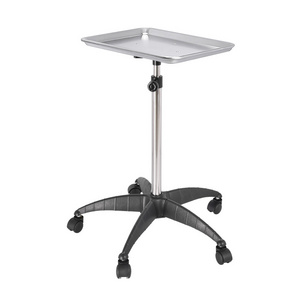 Professional Premium Aluminum Salon Tray Cart Adjustable Height Storage Tray Salon Tray on Wheels