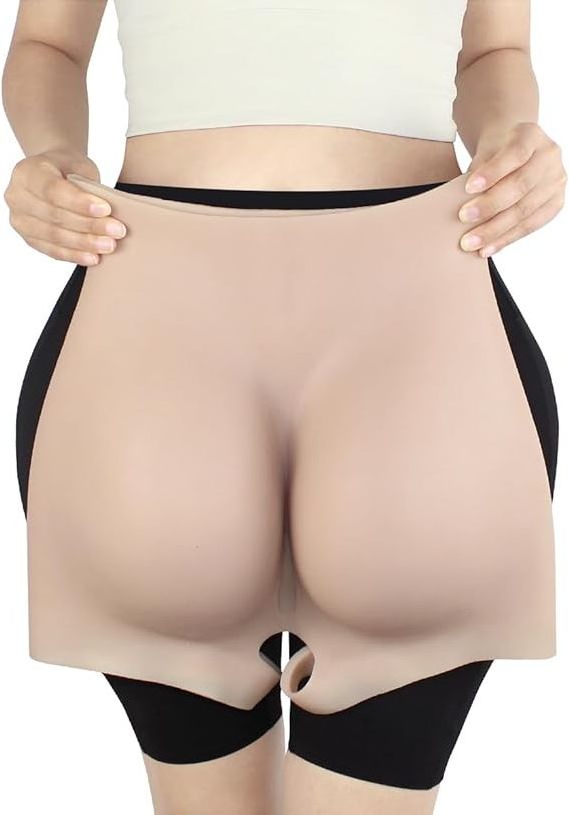 Women Shapewear Control Panties Silicone Butt Lifter Panties Fake Buttock Underwear Hip Padded Enhancer