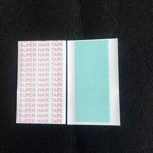 Blue double-sided super hair tape sticks pieces tabs for tape hair- 0.4" x 1.57"