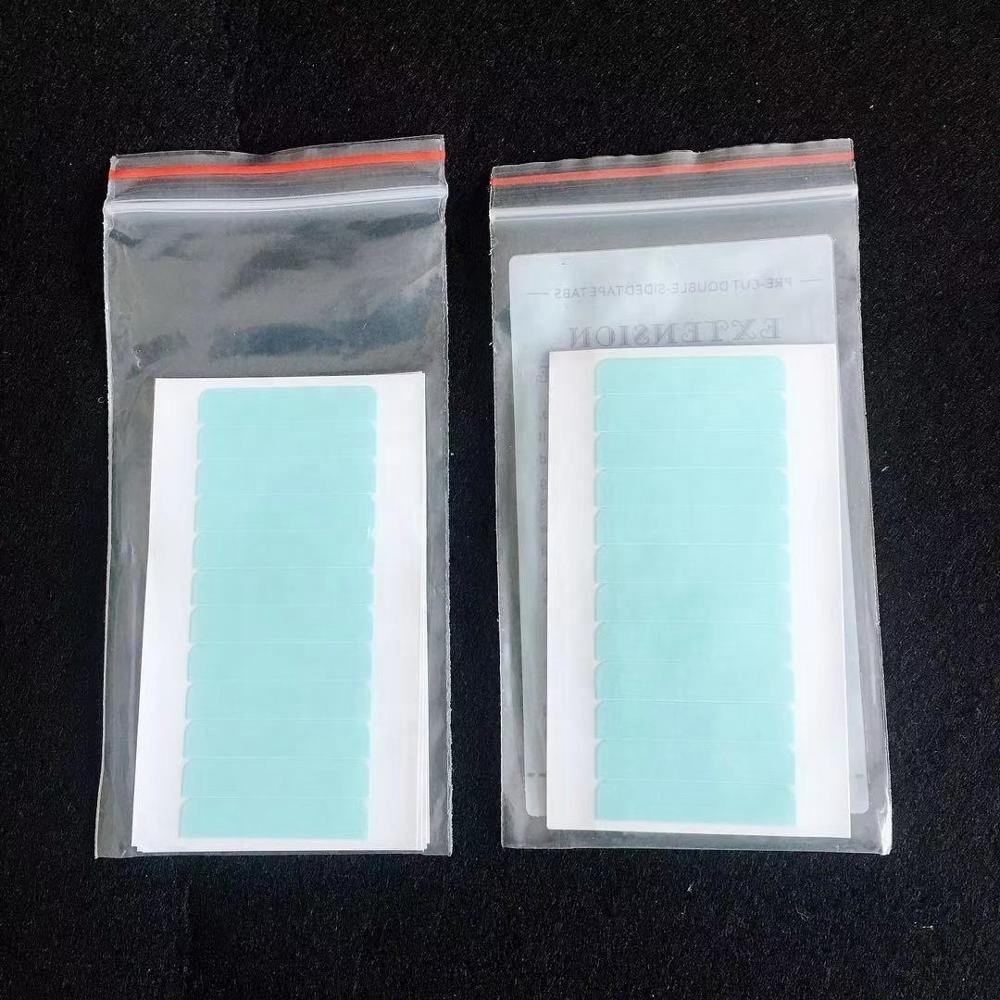 Blue double-sided super hair tape sticks pieces tabs for tape hair- 0.4