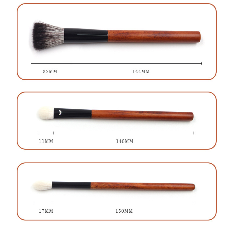 Guangdong factory makeup brush luxury quality wooden handle 12pcs foundation powder eyeshdow makeup brushes set