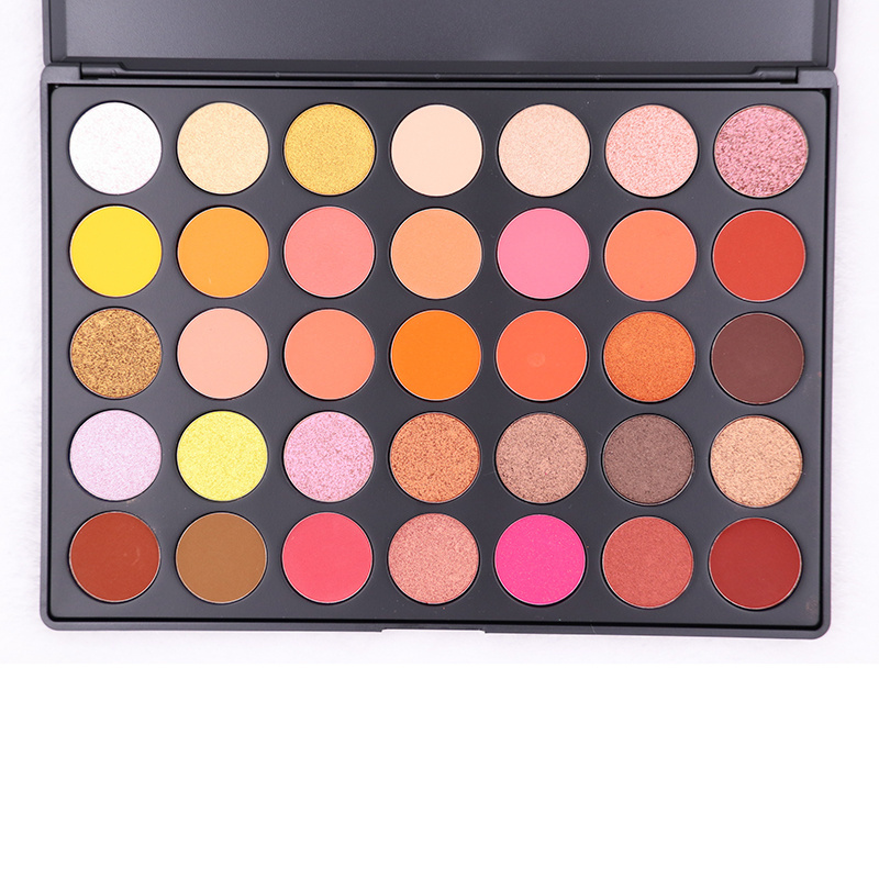 high quality beautydom cosmetics 35 color eyeshadow palette pigment