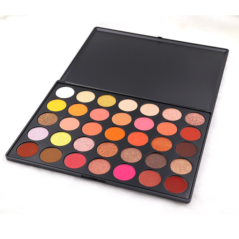 high quality beautydom cosmetics 35 color eyeshadow palette pigment