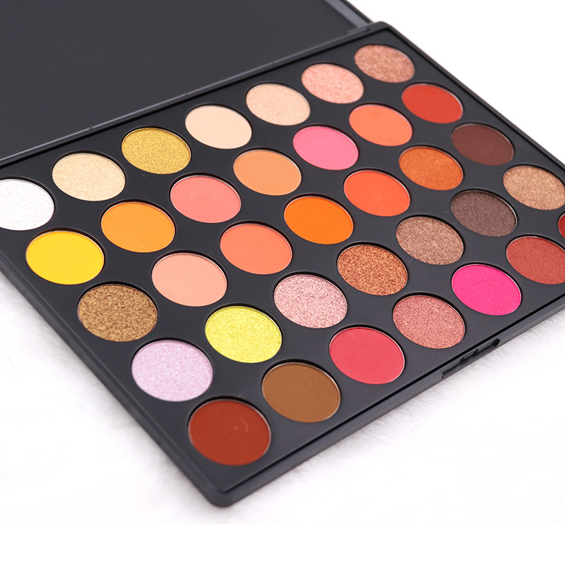 high quality beautydom cosmetics 35 color eyeshadow palette pigment