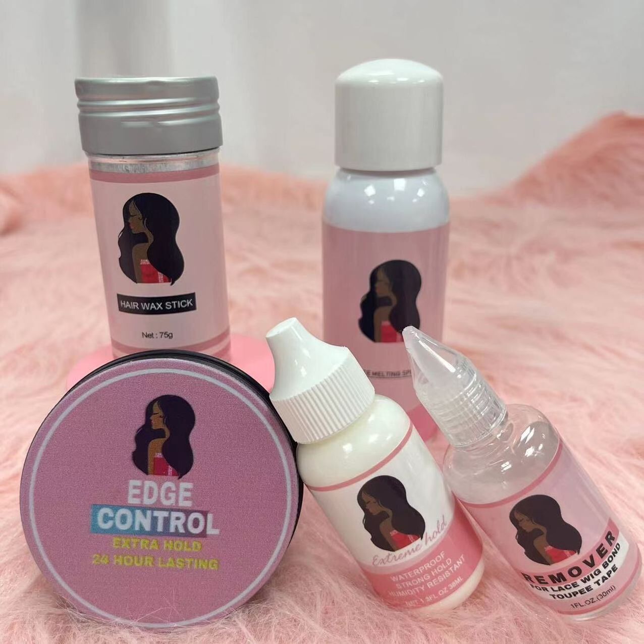 Lace Tint  Spray For Wig and Lace Front Wig Glue Waterproof Lace Glue Invisible Hair Glue and Wax Stick Edge Control