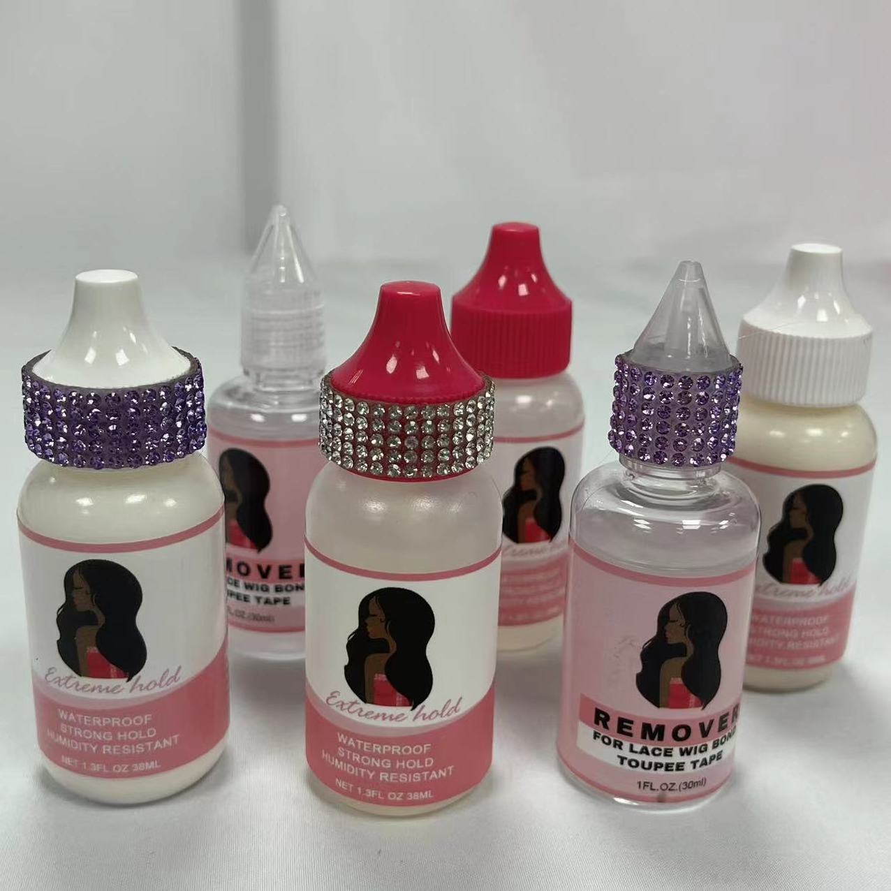 Private Label Hair Holding Spray For Lace Wig Melting Spray Waterproof Hair Glue