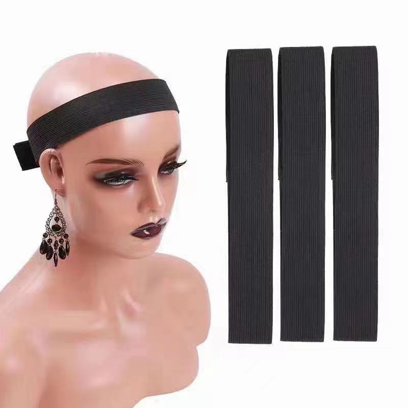 Custom Wig Magic Tape Stretchy Bands With All Over Logo, Elastic Hair band For Hair