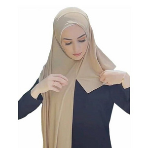 Muslim Luxury Soft Shiny Glitter Hijab Scarf Wraps Shawl Muslim Solid Plain Silk Satin Scarf