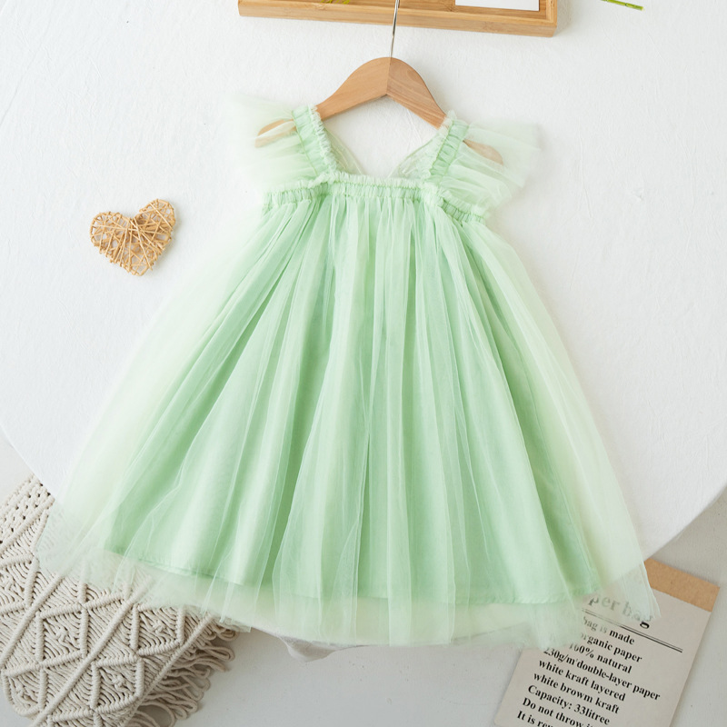 Fuyu High Quality Layered Butterfly Tulle Tutu Dress for Baby Girls Toddler Girl Princess Dresses