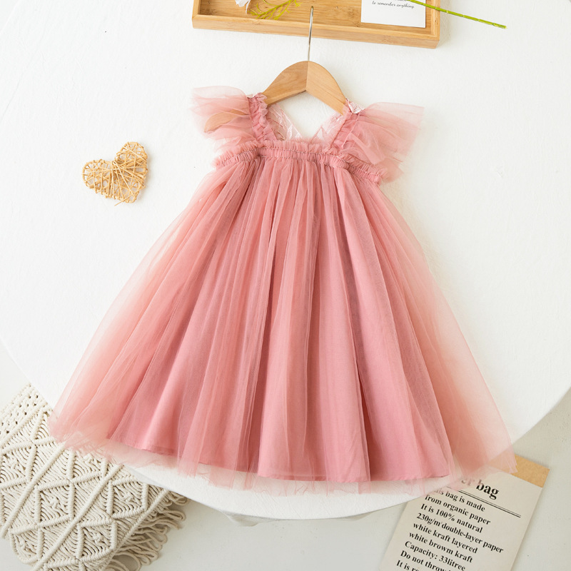 Fuyu High Quality Layered Butterfly Tulle Tutu Dress for Baby Girls Toddler Girl Princess Dresses