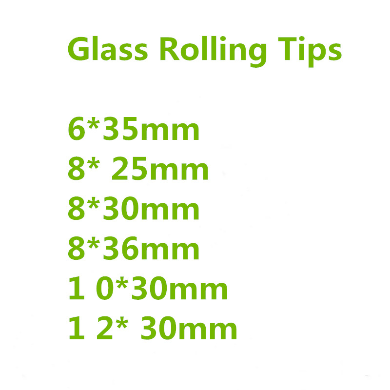 Glass filter tips glass smoke tips custom logo glass rolling paper tips