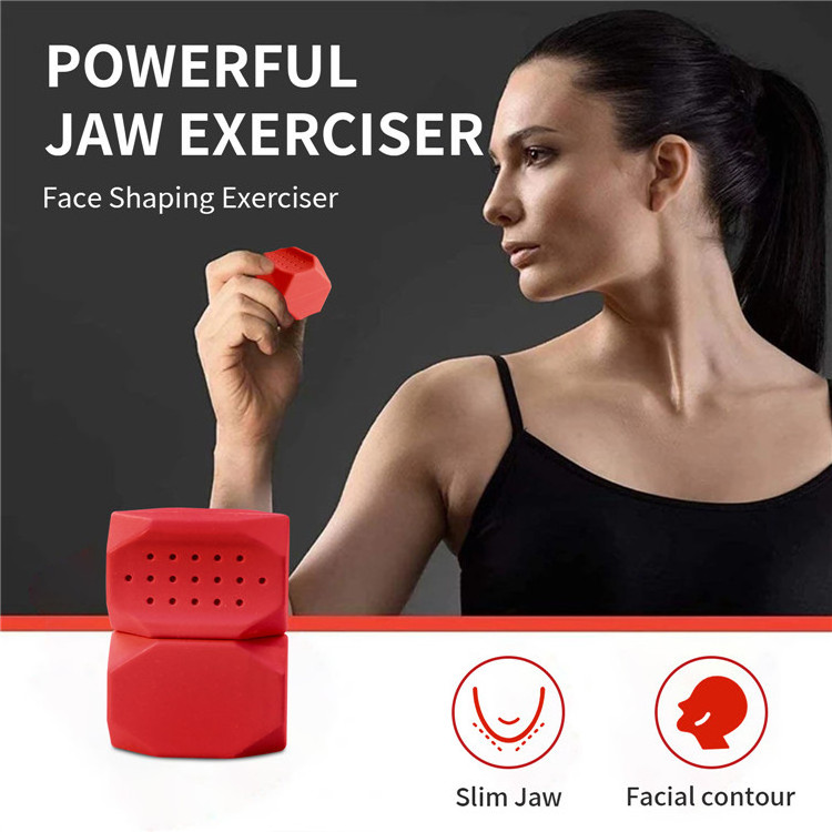 Powerful Slims Tones Face Jaw Trainer Jawliner 3 Resistance Levels Silicone Jawline Exerciser for Men Women