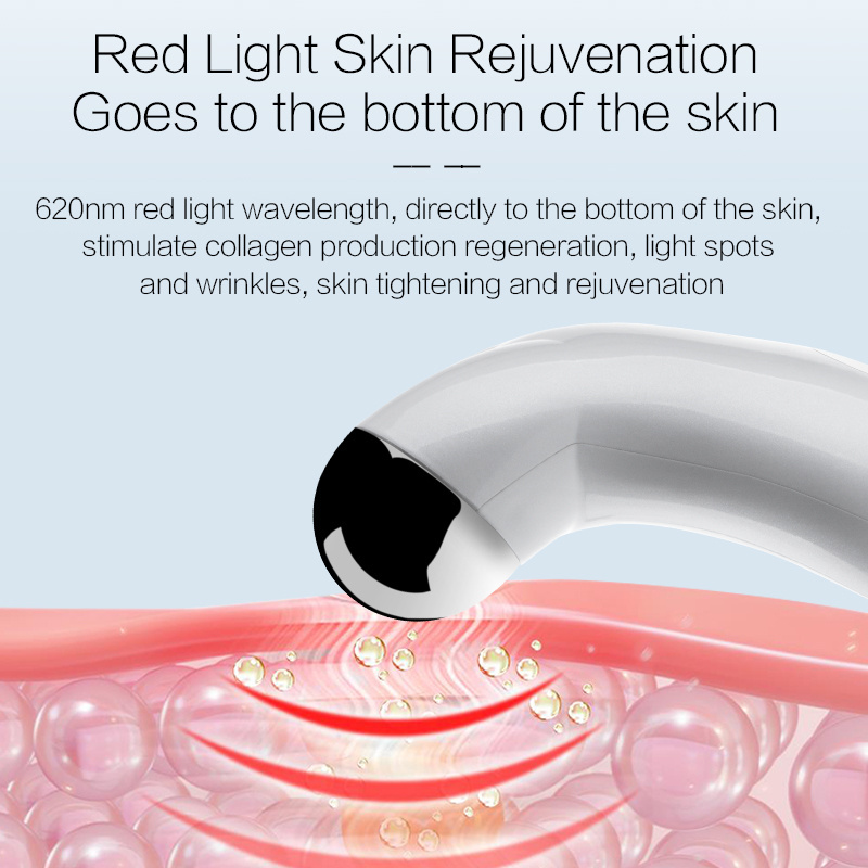 Beauty Equipment Face Lift Up Skin Tighten Firming Red Light Ion EMS Microcurrent Mini Facial Skin Toning Home Use beauty Device