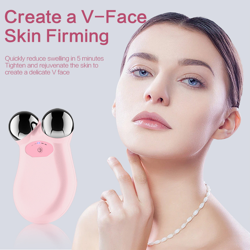 Beauty Equipment Face Lift Up Skin Tighten Firming Red Light Ion EMS Microcurrent Mini Facial Skin Toning Home Use beauty Device