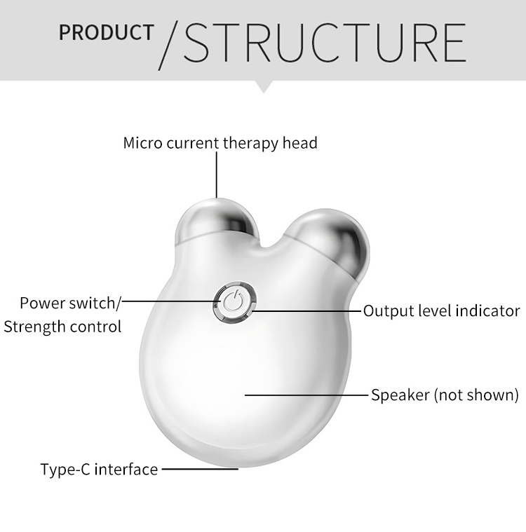 Mini Home Use Beauty Equipment Double Chin Remover Face Microcurrent Facial Toning Beauty Device Facial Lifting Ems Face Massage