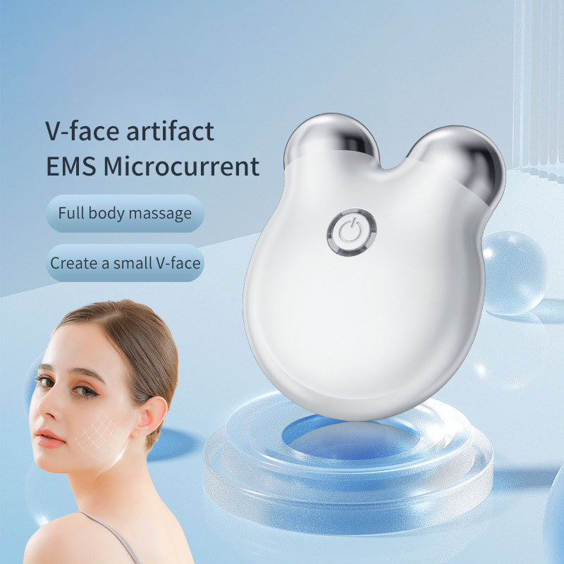 Mini Home Use Beauty Equipment Double Chin Remover Face Microcurrent Facial Toning Beauty Device Facial Lifting Ems Face Massage