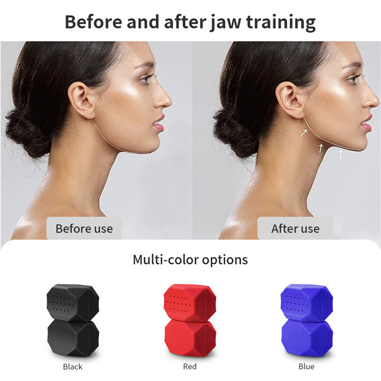 Powerful Slims Tones Face Jaw Trainer Jawliner 3 Resistance Levels Silicone Jawline Exerciser for Men Women