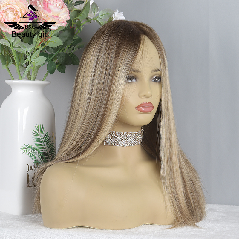 Ready To Ship Most Expensive Luxury Raw Virgin European Human Hair Replacement Highlight Color Jewish Kosher Hd Lace Front Wigs