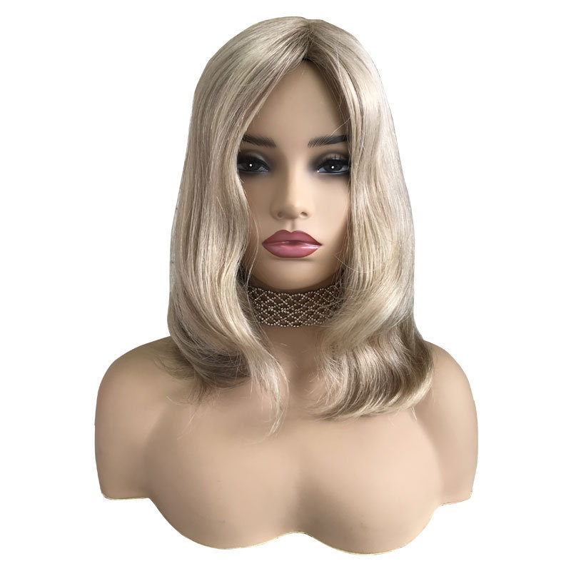 Natural MoNgolian VIRGIN  human hair silk base glueless jewish wigs for women