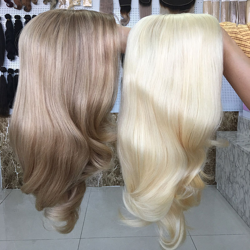 The luxury hair shop hot sale Top quality slavic virgin human hair silk base full lace jewish kosher wigs