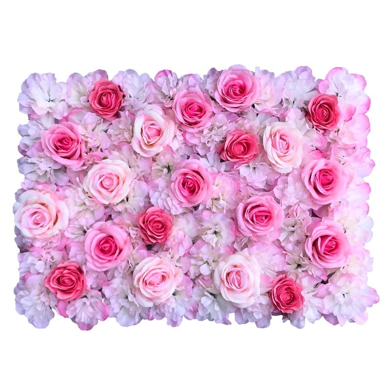 New Design Flower Wall Backdrop Wedding Wholesale Artificial Flower Mat For Customized Flower Wall