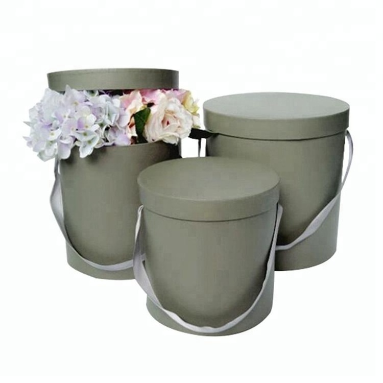 Luxury custom printing design cardboard round box flower boxes