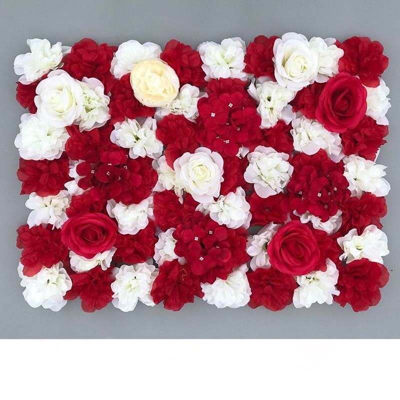 New Design Flower Wall Backdrop Wedding Wholesale Artificial Flower Mat For Customized Flower Wall