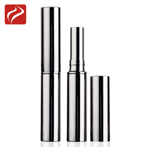 Empty custom silver plastic lipgloss tube aluminum lipstick cases