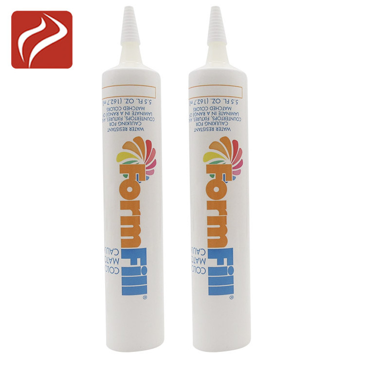 150ml 160ml Empty White Color Offset Printing Plastic Industrial Use Gel Tube Packaging color matched caulk tube