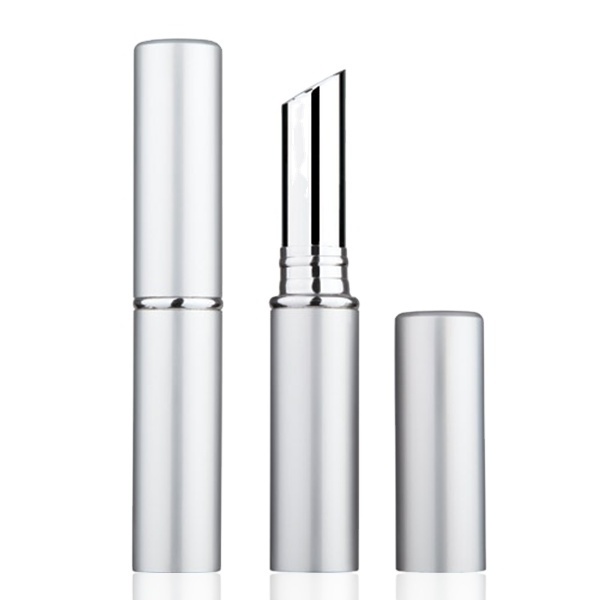 Empty custom silver plastic lipgloss tube aluminum lipstick cases