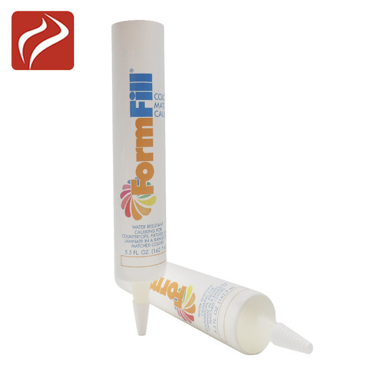 150ml 160ml Empty White Color Offset Printing Plastic Industrial Use Gel Tube Packaging color matched caulk tube