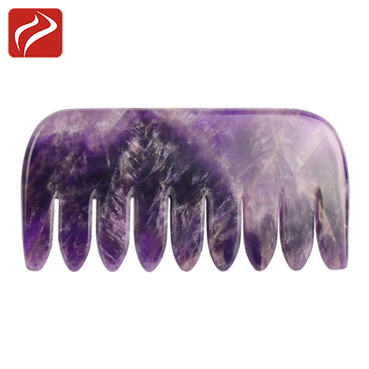 Hot Sale Pink Comb Shaped Gua Sha Jade Natural Rose Quartz Guasha Board