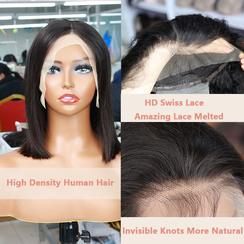 180% Density Hd Transparent Body Wave Red Lace Frontal Wigs Human Hair with Baby Hair Glueless Wigs Human Hair Pre Plucked