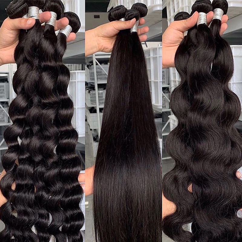 Brazilian 9A 10A 12A Remy Cheap Human Hair Bundle Vendor Raw Virgin Cuticle Aligned Hair Peruvian Human Hair Weave For Extension