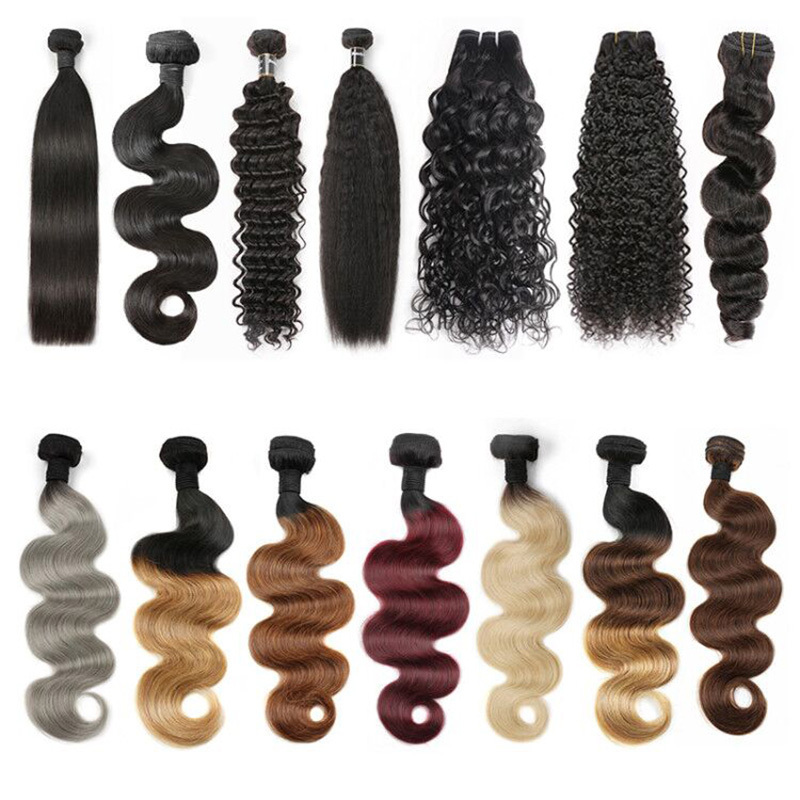 Wholesale Price Free Sample Hair Bundles, 100% Unprocessed Brazilian Human Hair Extensions for Women