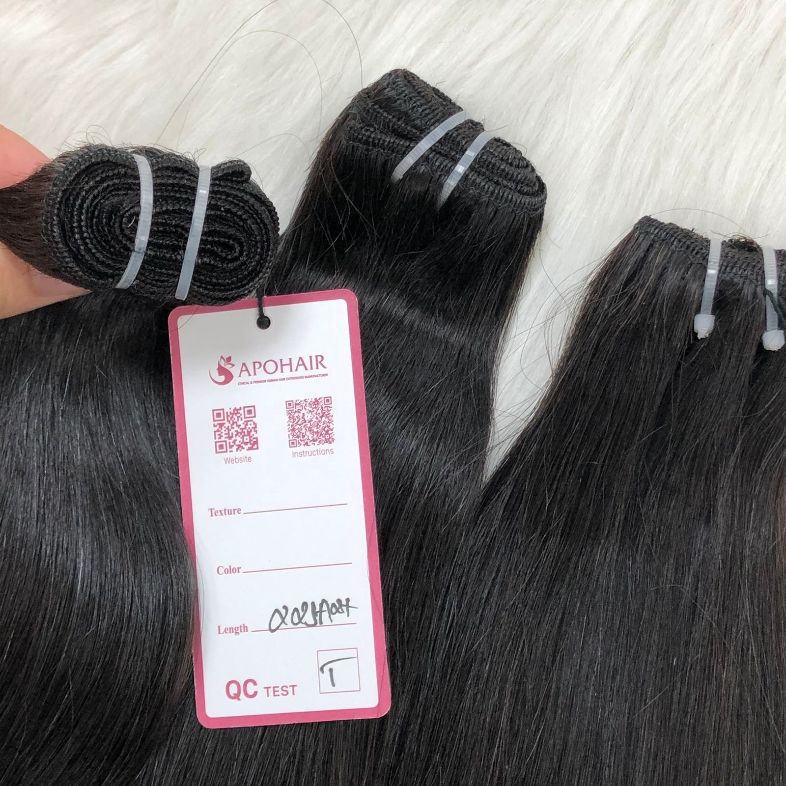 Natural Vietnamese Human Hair Bundles - Black Hair Sew In - Straight Weft Hair Wholesale