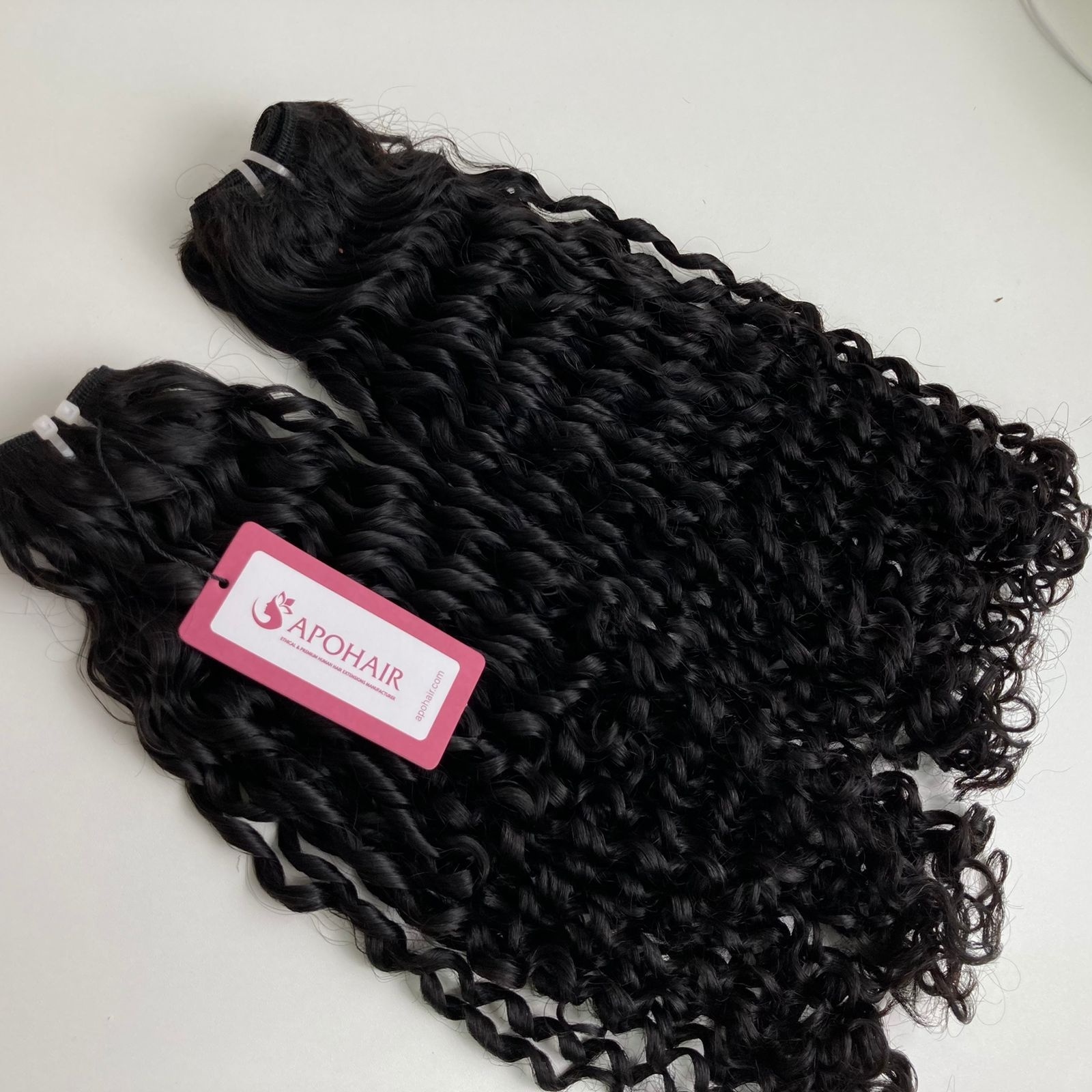 100% remy human machine weft romantic curly 22 inches natural color raw hair extensions