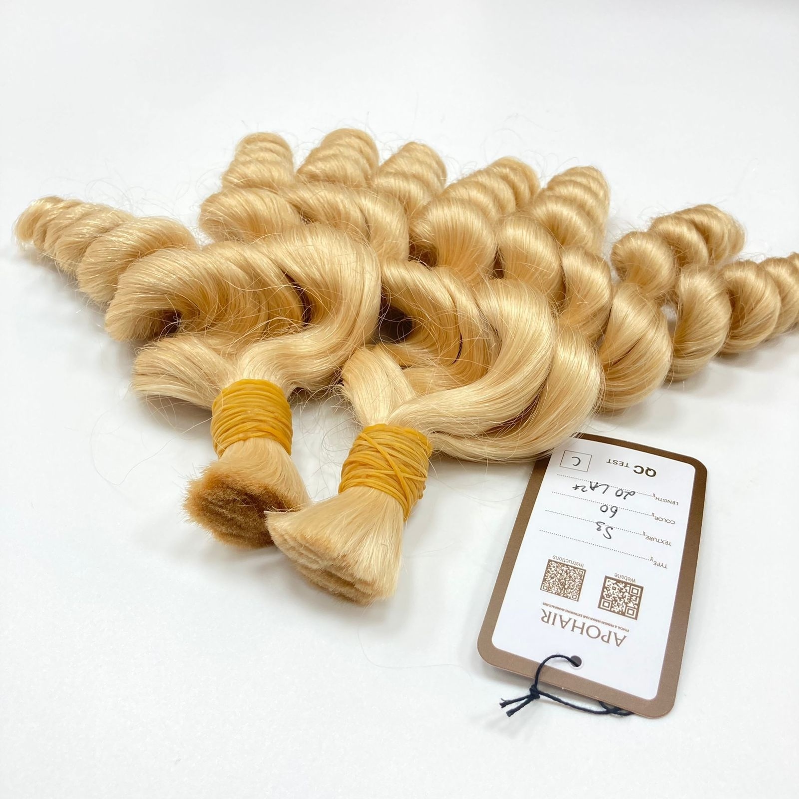 High Quality Unprocessed White Blonde Color Bulk Hair Human Hair Extensions Body Wavy Wholesale Bulk Hair Extensions