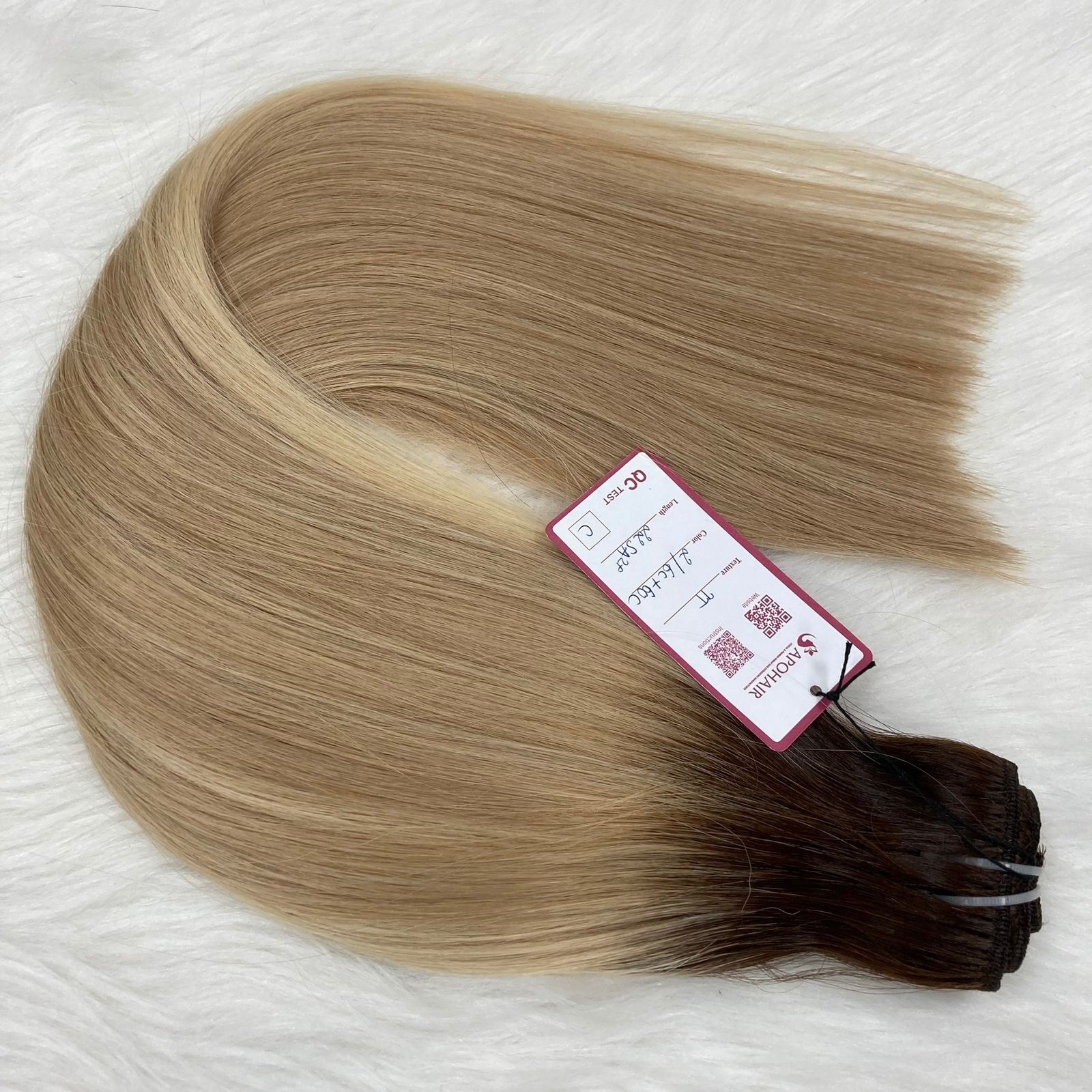 Salon Quality No Tangle Russian Natural Color #1b Hair Hand Tied Weft Hair Extensions 100 Human Hair  Weft