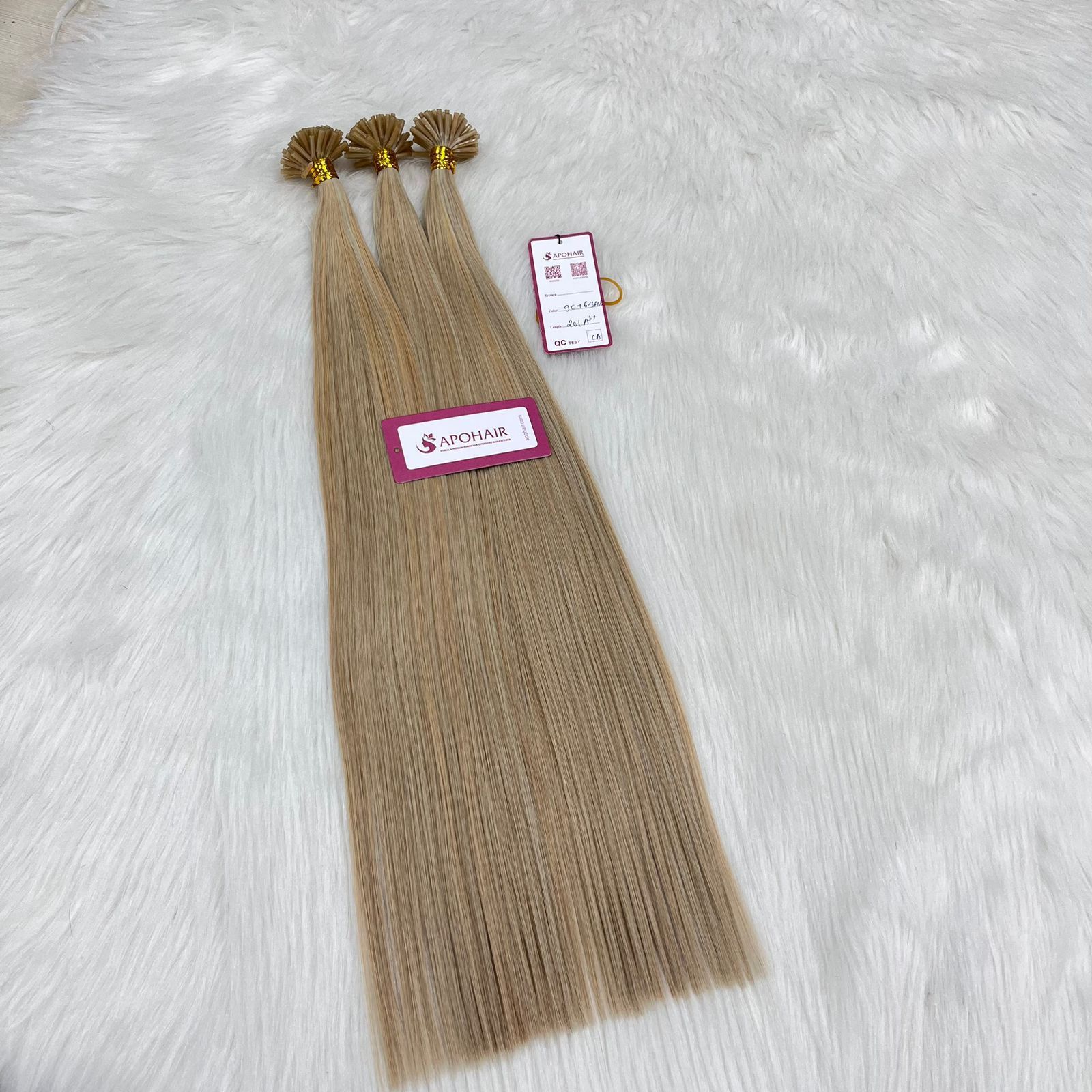 Premium Quality Balayage Color Double Drawn Russian I Tip Hair Double Drawn Human Hair Stick I Tip Hair Extensions