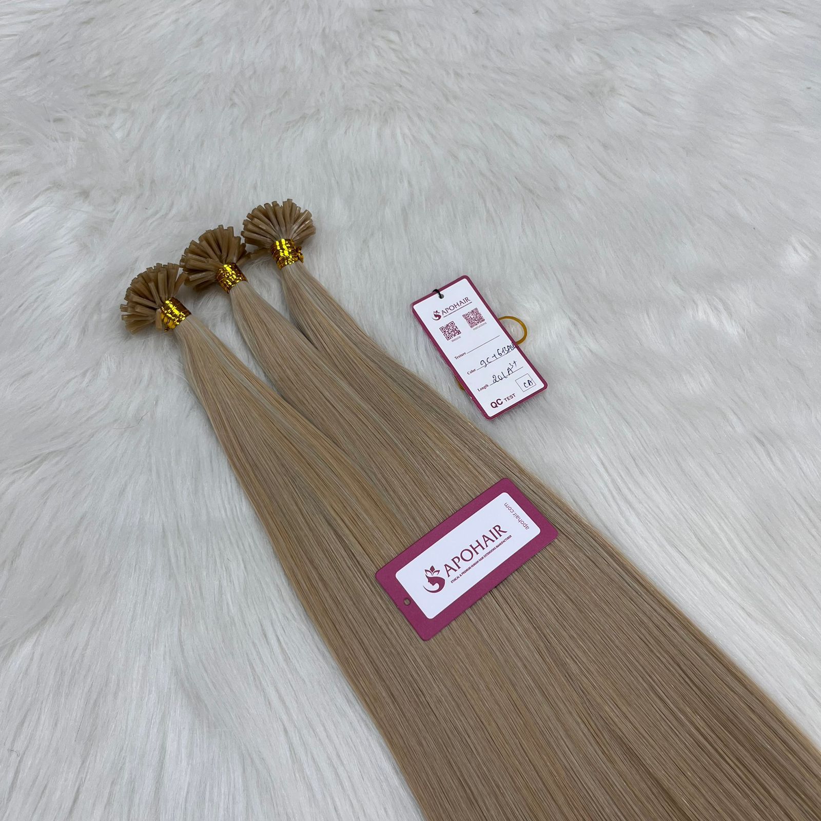 Premium Quality Balayage Color Double Drawn Russian I Tip Hair Double Drawn Human Hair Stick I Tip Hair Extensions