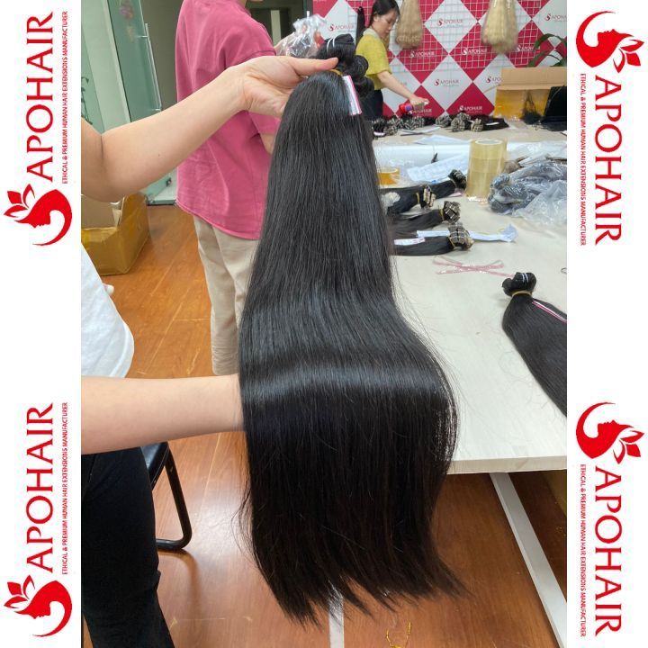 Raw Straight Bleached to 613 weft hair extensions Vietnam human hair No tangle no shedding Cuticle aligned Virgin hair