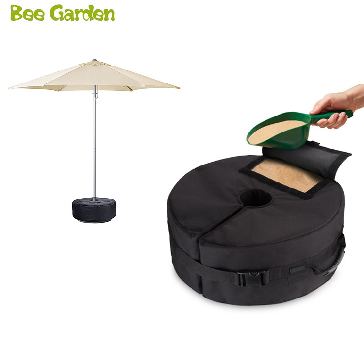 Round Sand Filled Umbrella Base Weight Bag900D Polyester Round Umbrella Base Weight Bags Heavy Duty Bag Sand Bag