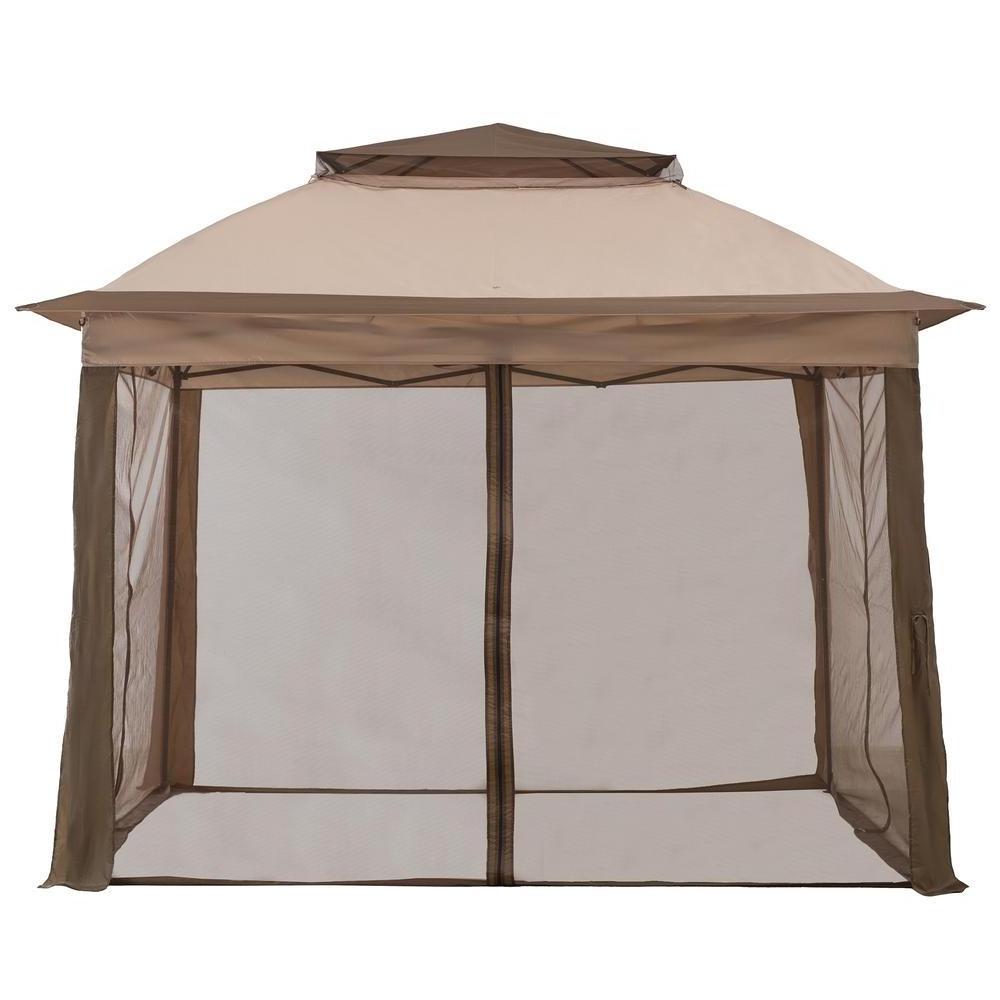 Luxury Garden Pop Up Metal Waterproof Outdoor Patio Grill Wedding Tents Folding Pop-Up Gazebo Canopy With Mosquito