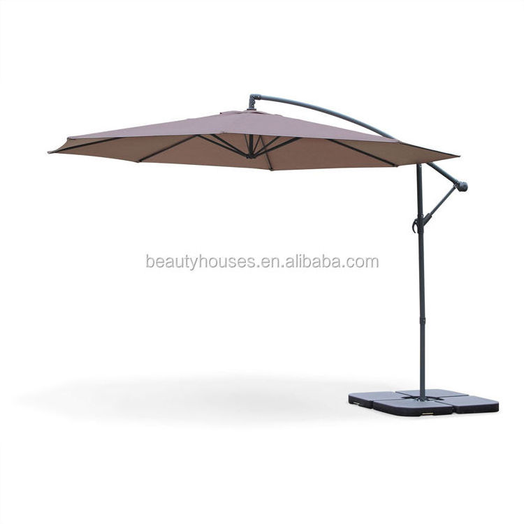 professional factory customizeddurable hotel courtyard garden pool patio aluminum stand outdoor sun umbrella