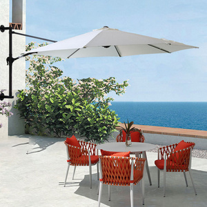 Outdoor garden Sunshade Parasol metal pole Cantilever Patio Roman umbrella for restaurant