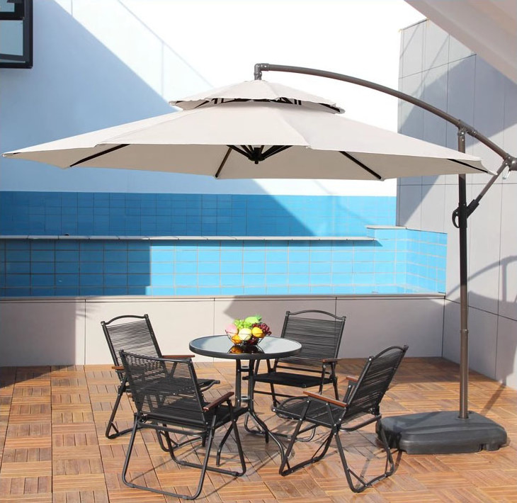 customized  huge outdoor umbrella  coffee drink bar restaurant hotel commercial parasol telescopic patio umbrella