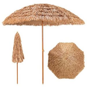 Beaches Outdoor Terraces Polyester Cloth Straw Pp Material Outdoor Thatch Roof Straw Umbrella